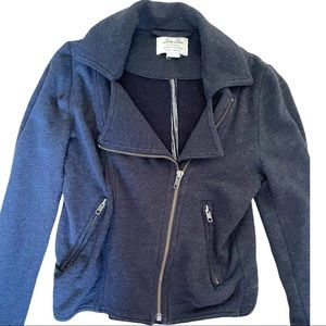 Lucky Lotus Cropped Zip Up Sweater